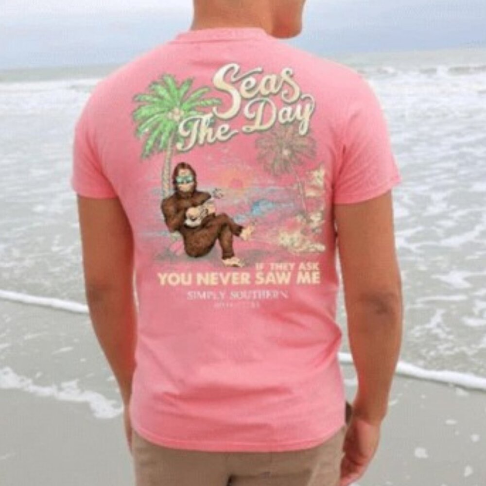 “Seas the Day” Sasquatch T by Simply Southern Size Small